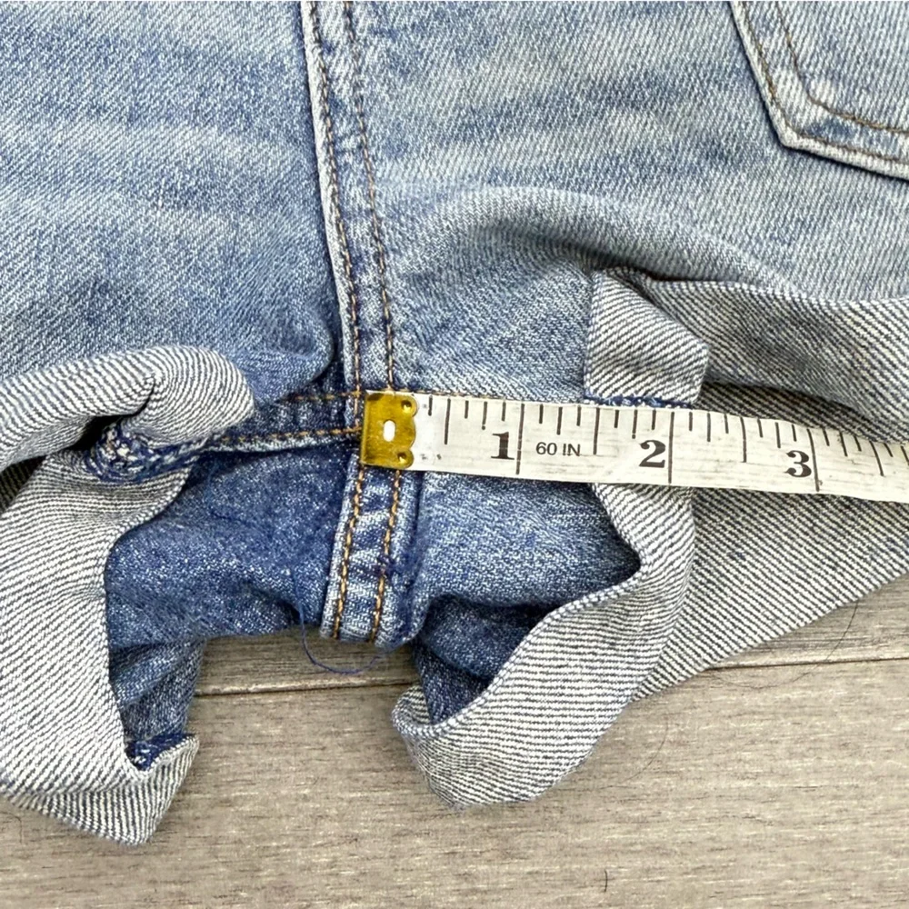 FREE PEOPLE We The Free Beginners Luck Slouch Denim Jean Short Felicity Wash 30